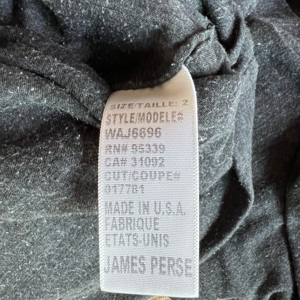James Perse Charcoal Ruched Blouson Sleeveless Dress - Picture 4 of 5